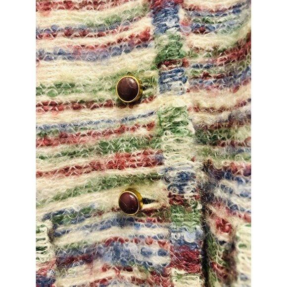 L. Magnin Jackets & Blazers - Vintage Quiet Wealth Womens Jacket Sz XS Tweed Channel Style Boucle Tweed Blazer